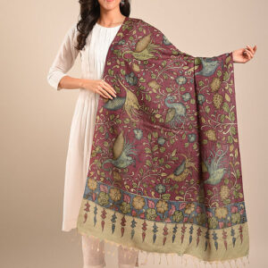 MAROON COTTON SILK DUPATTA