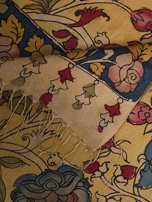 YELLOW COTTON SILK DUPATTA - Image 2